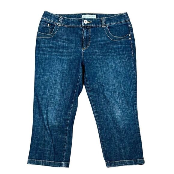 Chico’s Platinum Denim Ultimate Fit Cropped Jeans 1.5 Medium 10 - Picture 1 of 10
